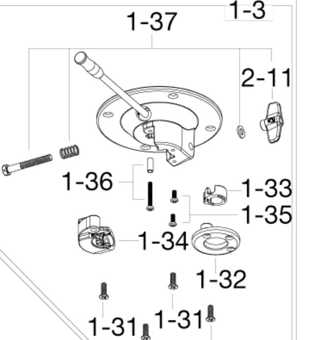 TAMA "Seat Lock" Seat Bracket Complete