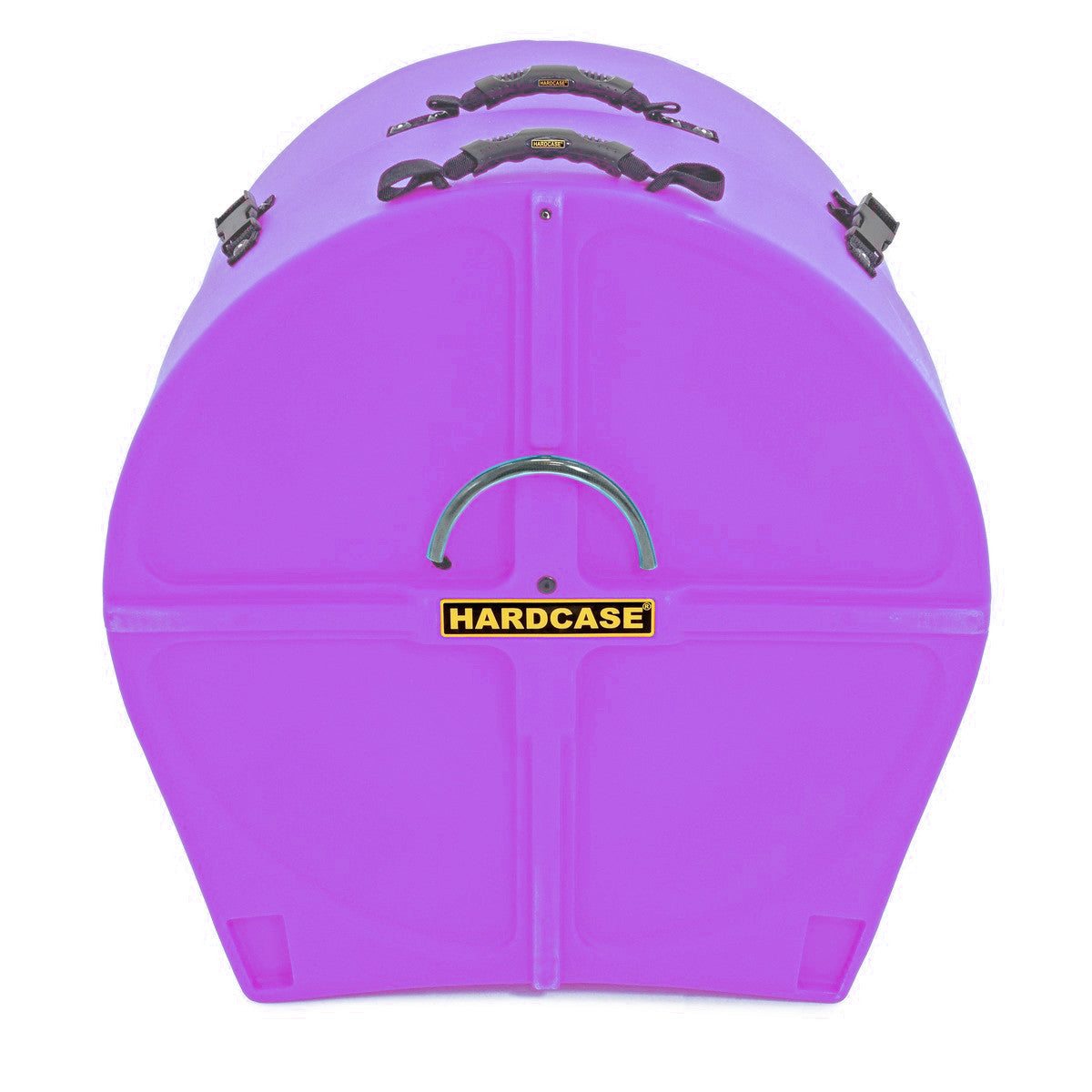 HARDCASE Bass Drum Case mit Rollen 24" (14" - 20") - Purple / komplett gepolstert