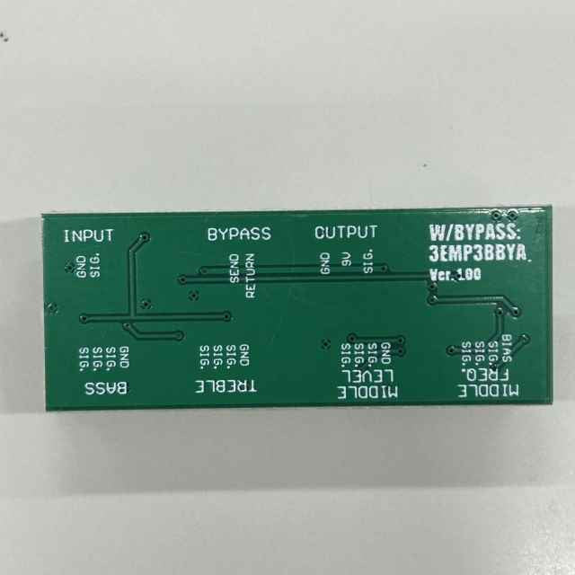 IBANEZ Haupt PCB für 3-Band EQ Preamp mit Bypass Schalter