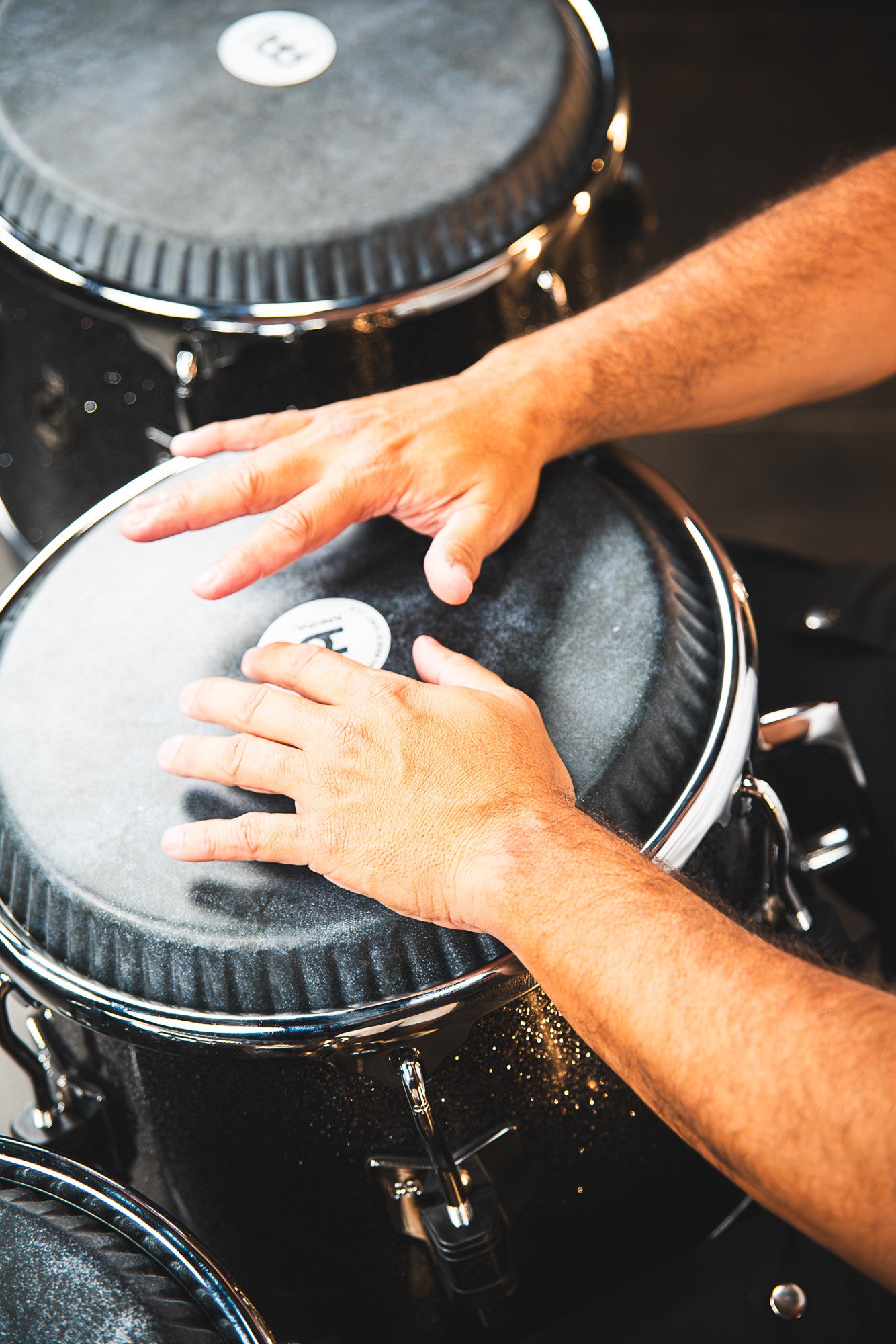 MEINL Percussion Artist Series Diego Galé Quinto 11"/REMO® Black Calfskin Skyndeep Heads - Midnight Star