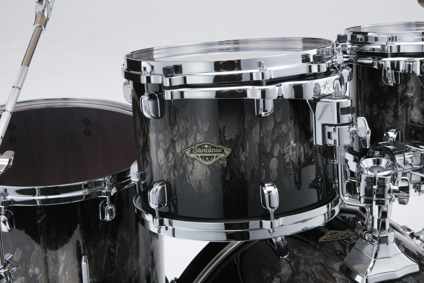 TAMA Starclassic Walnut/Birch Lacquer Shell Kit 4 pcs - Molten Platinum Burst/Chrome HW