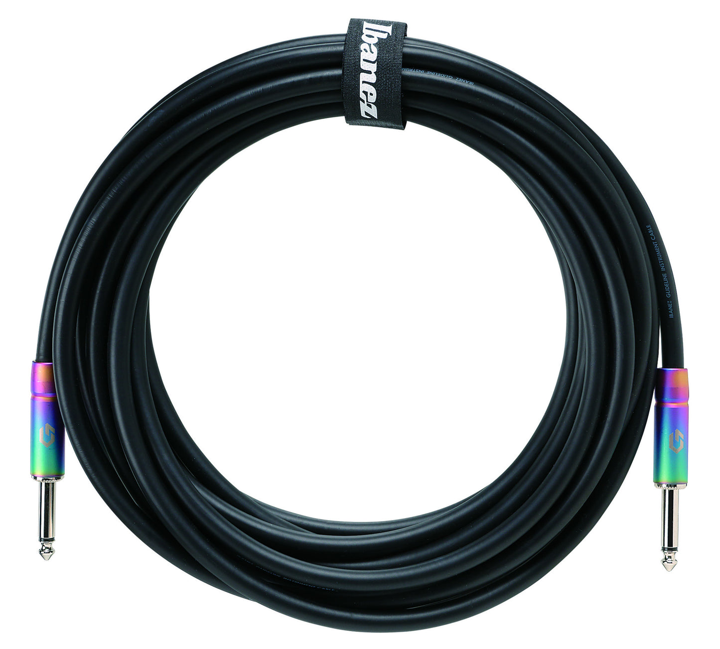 IBANEZ GLIDELINE Serie Instrumentenkabel 6,10 m 2 gerade Stecker, schwarz