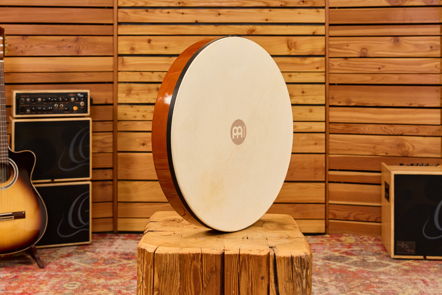 MEINL Percussion Goatskin Head, 18" Hand Drum - Antique Brown
