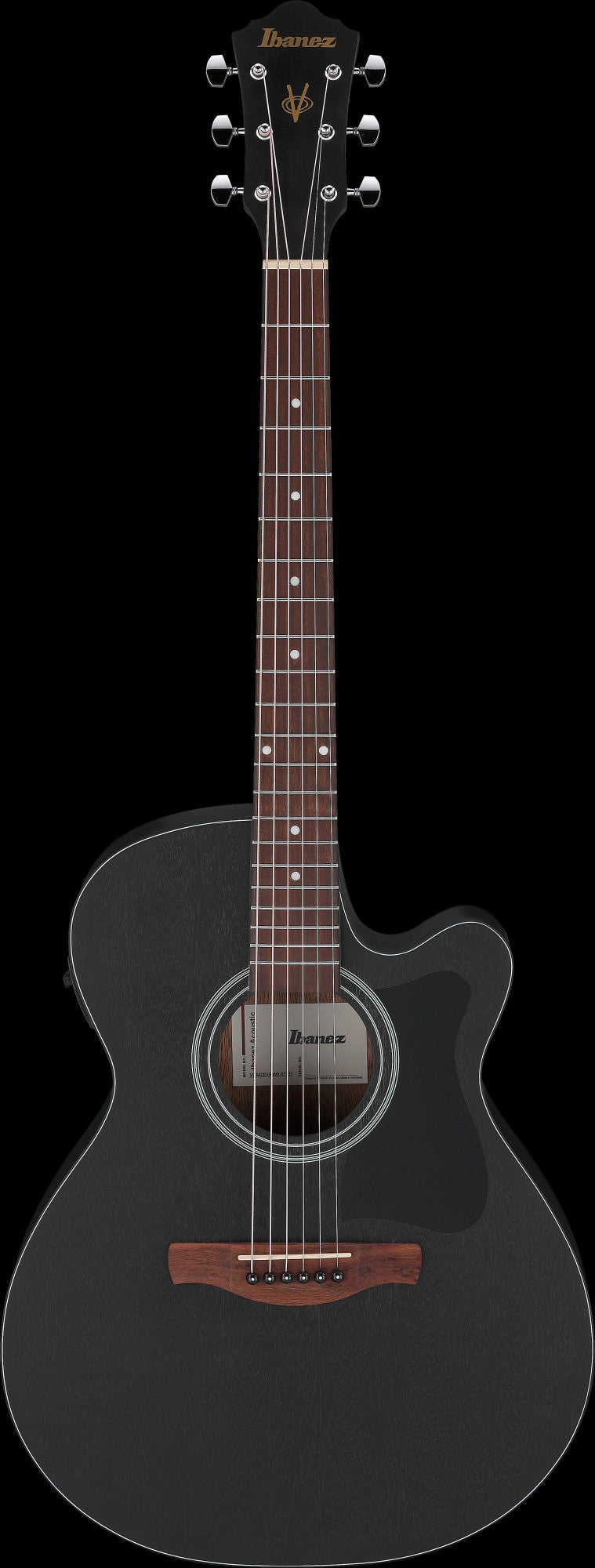 IBANEZ VC Acoustic Guitar 6-String - Weathered Black Open Pore