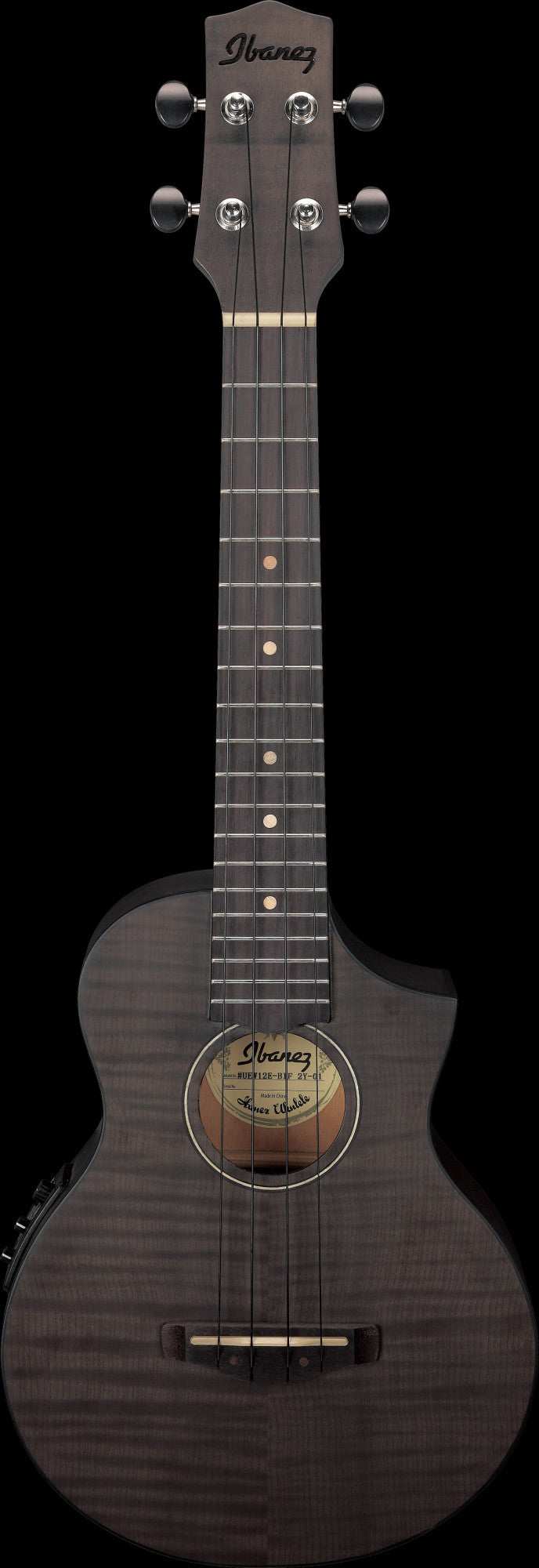 IBANEZ UEW Concert Ukulele 4-String - Black Ice Flat