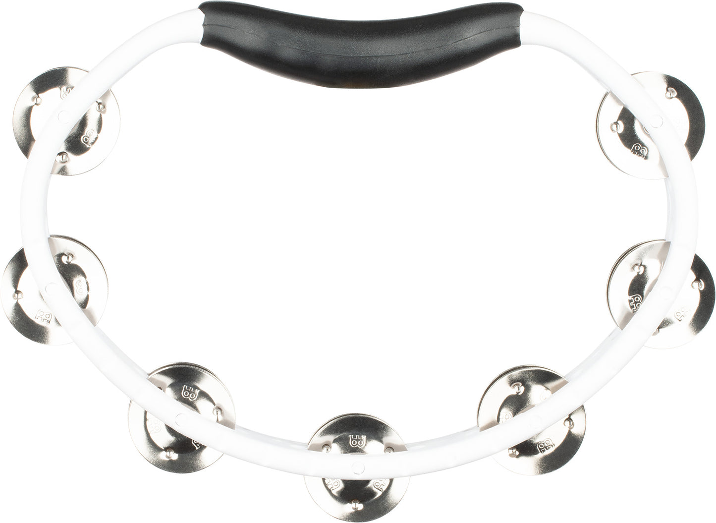 MEINL Percussion Headliner® Series Molded ABS Dual-Row Tambourine - White