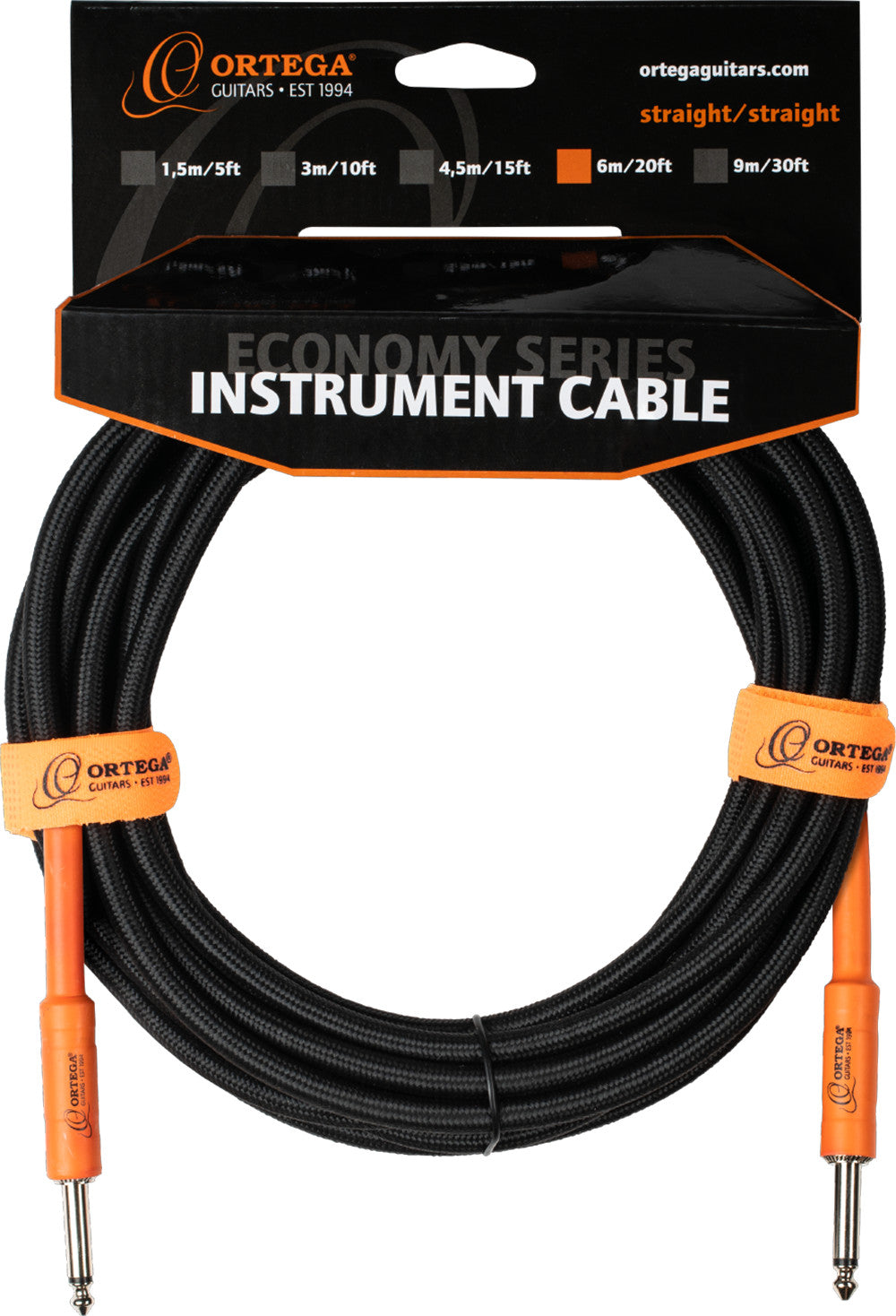 ORTEGA Economy Series Instrumentenkabel - 6m / 20ft