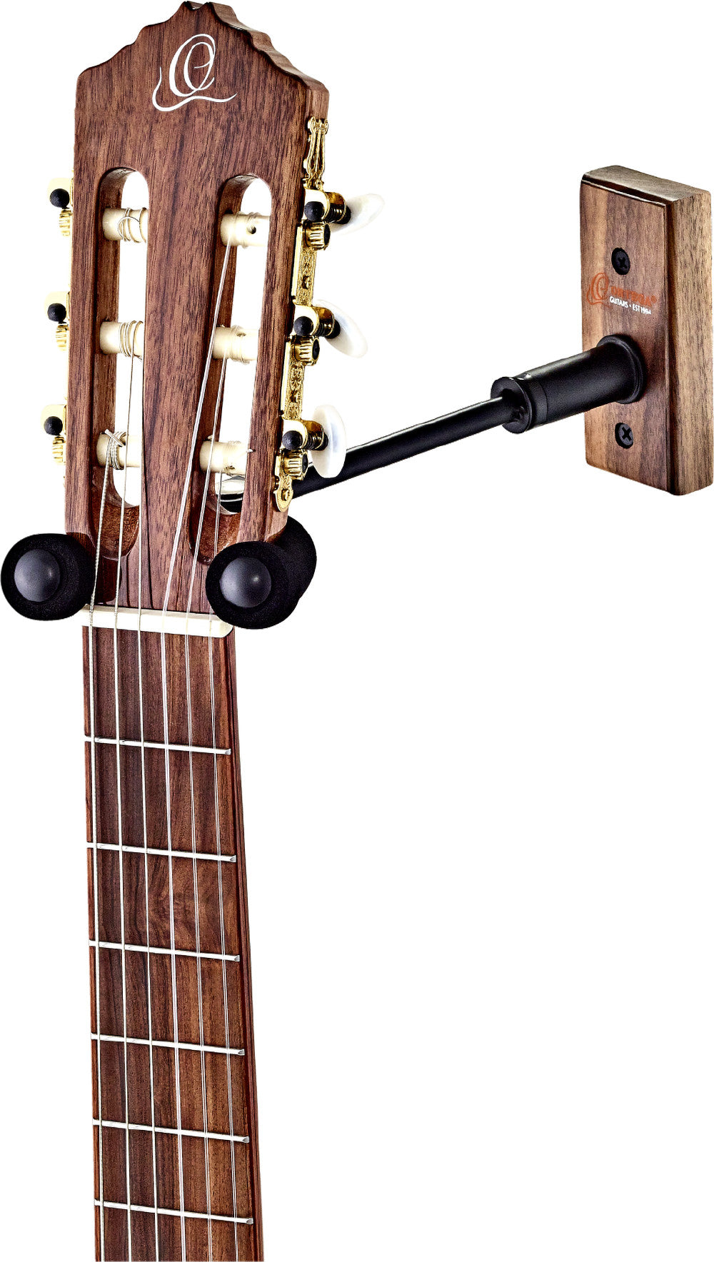 ORTEGA Adjustable Guitar Wall Hanger - Walnut