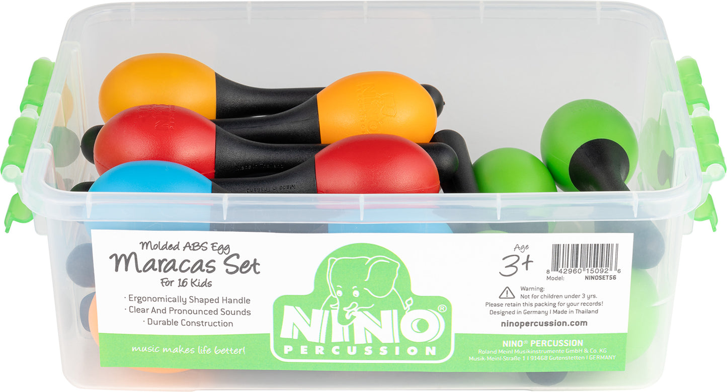 NINO Percussion Molded ABS Egg Maracas Set