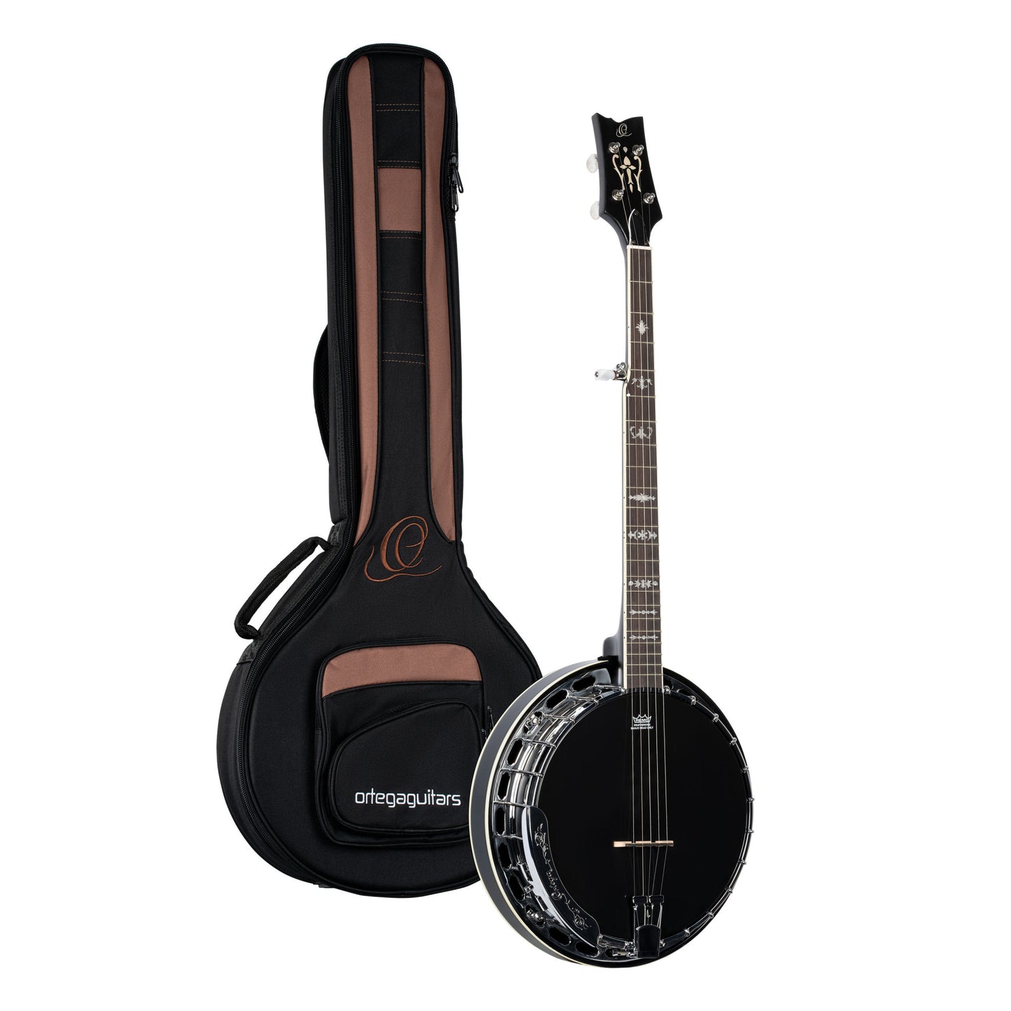 ORTEGA Raven Series Banjo 5 String - Mahogany Black + Bag