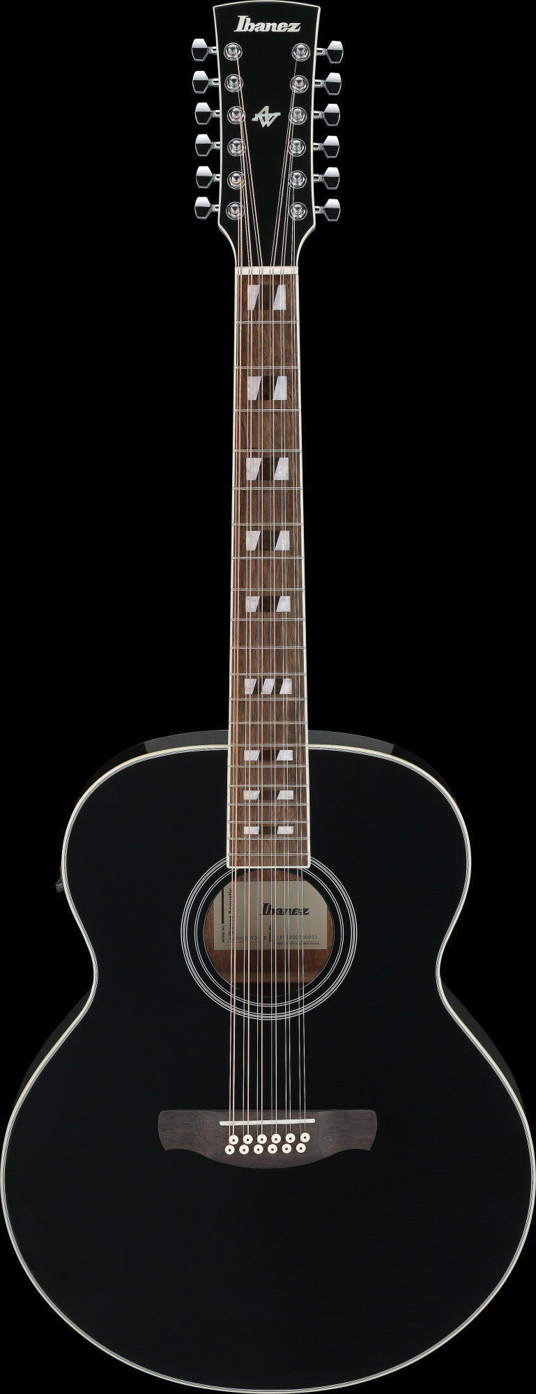 IBANEZ Artwood AJ Acoustic Guitar12-String - Black High Gloss