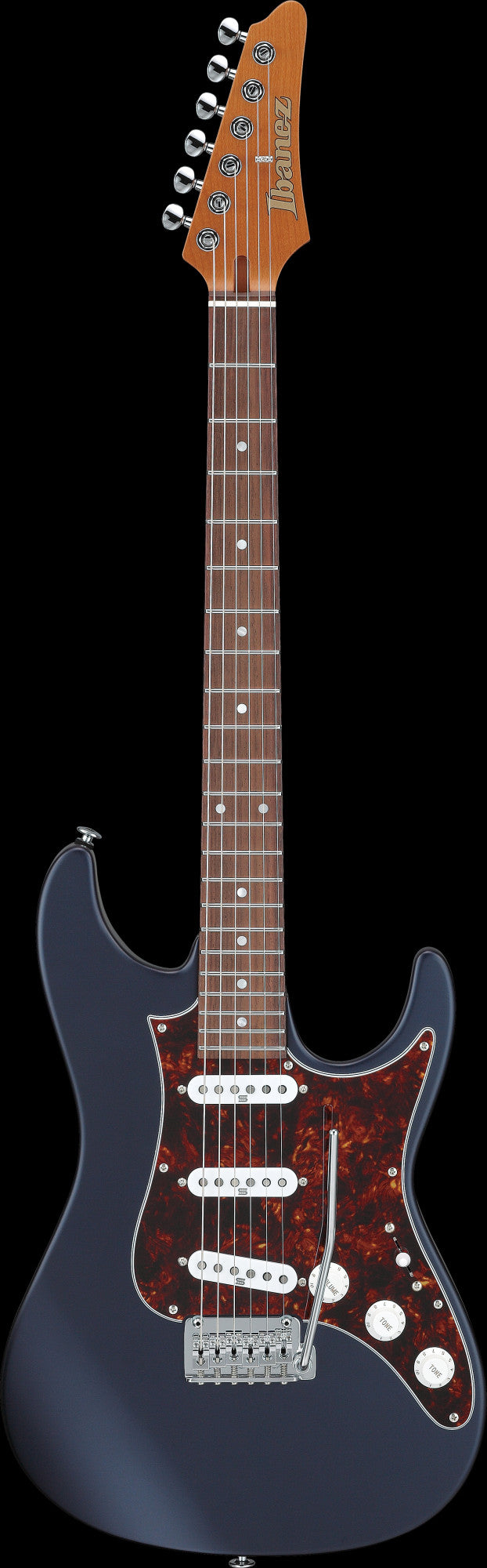 IBANEZ Prestige AZN E-Gitarre 6-String - Dark Tide Blue Flat + Koffer