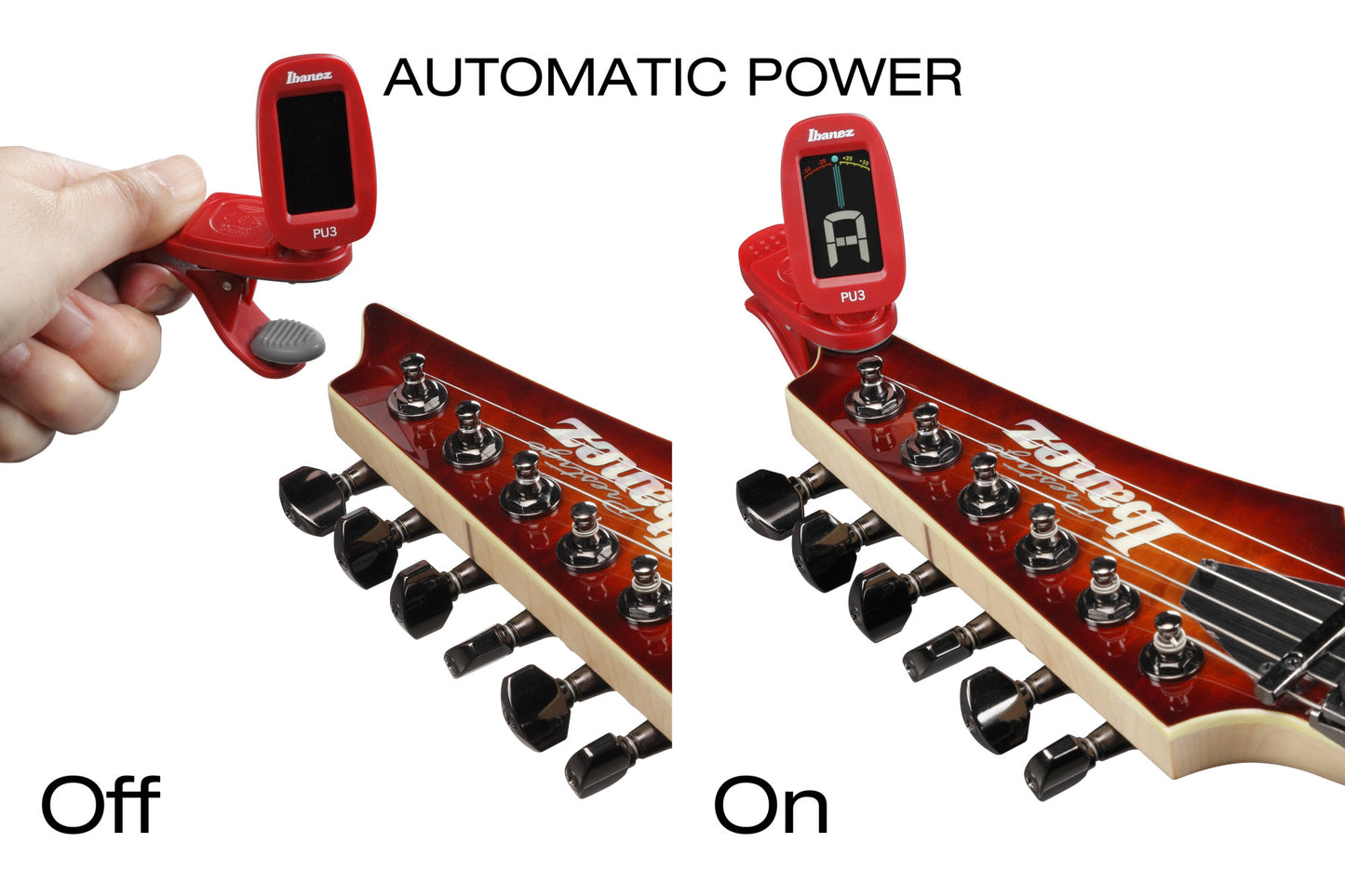 IBANEZ Chromatic / Automatic Clip Tuner - Red