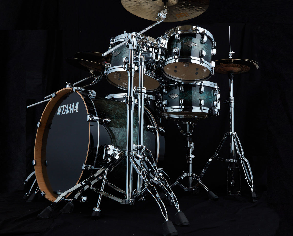 TAMA Starclassic Performer Shell Kit 5 pcs - Molten Steel Blue Burst/Chrome HW