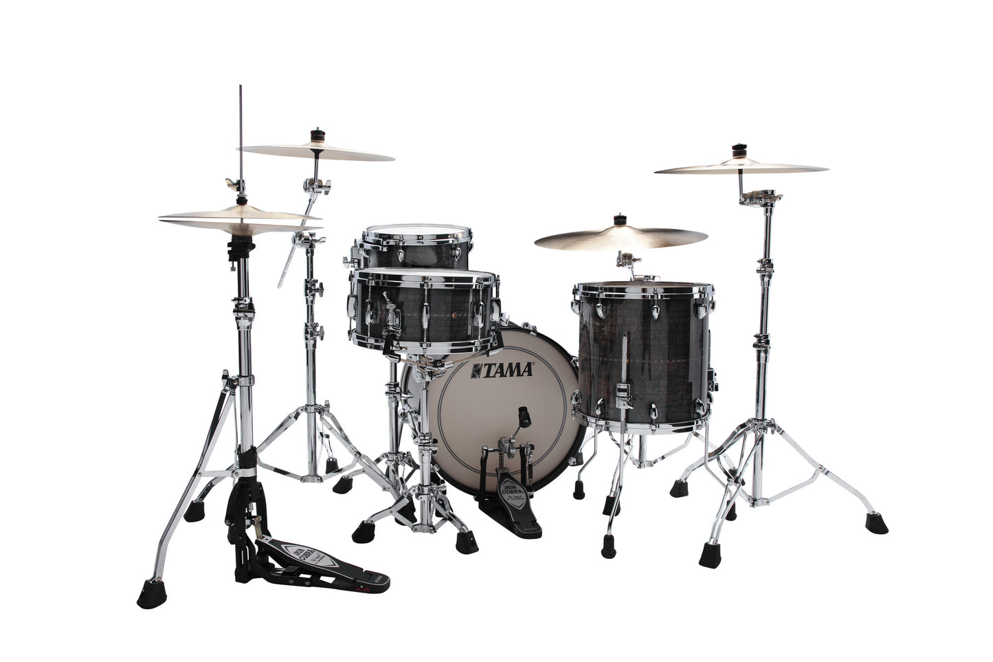 TAMA STAR Maple Shell Kit 3 pcs - Charcoal Brown Paraiso/Chrome HW