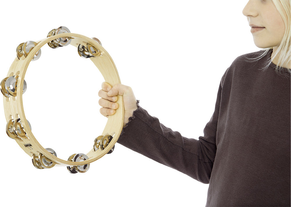 NINO Percussion Wood Tambourine - 10"