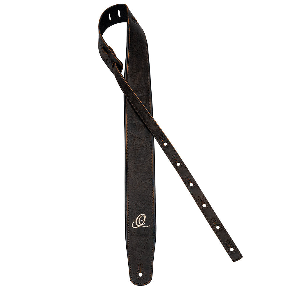 ORTEGA Echtledergitarrengurt - Vintage Bronze