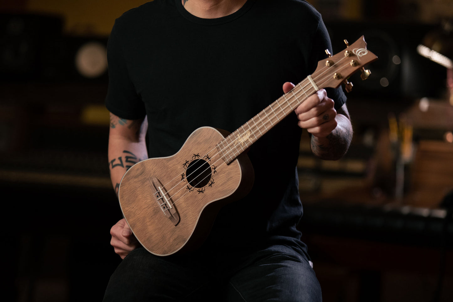 ORTEGA Lizard Series Concert Ukulele 4 String - Paldao Natural + Bag