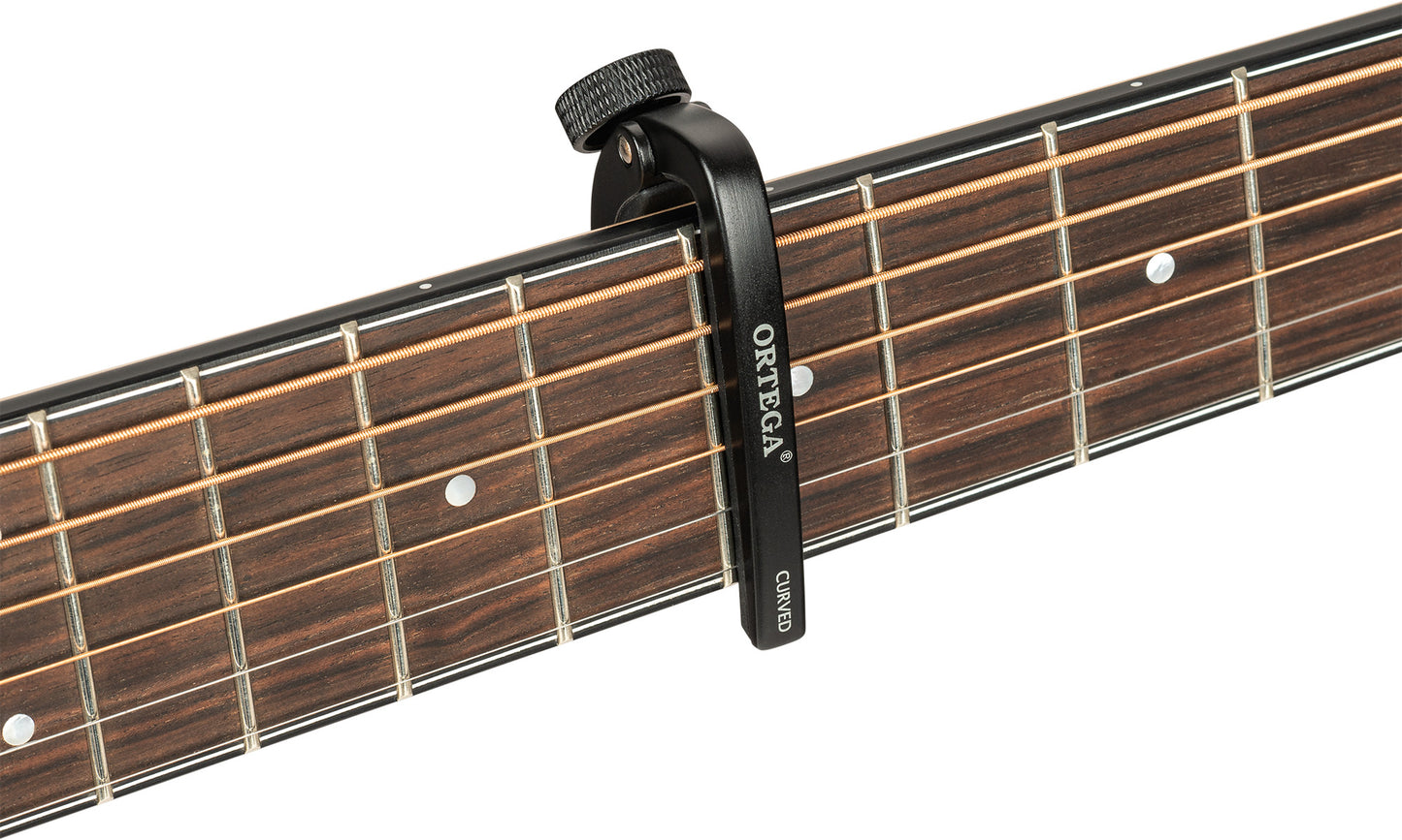 ORTEGA Pro Series Curved Capo - Schwarz