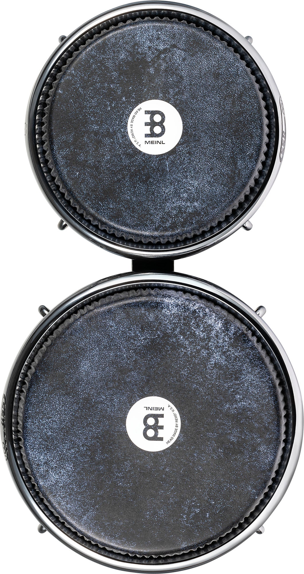 MEINL Percussion Artist Series Bongo Diego Galé, REMO® Black Calfskin Skyndeep Heads - 7" & 8 1/2" Midnight Star