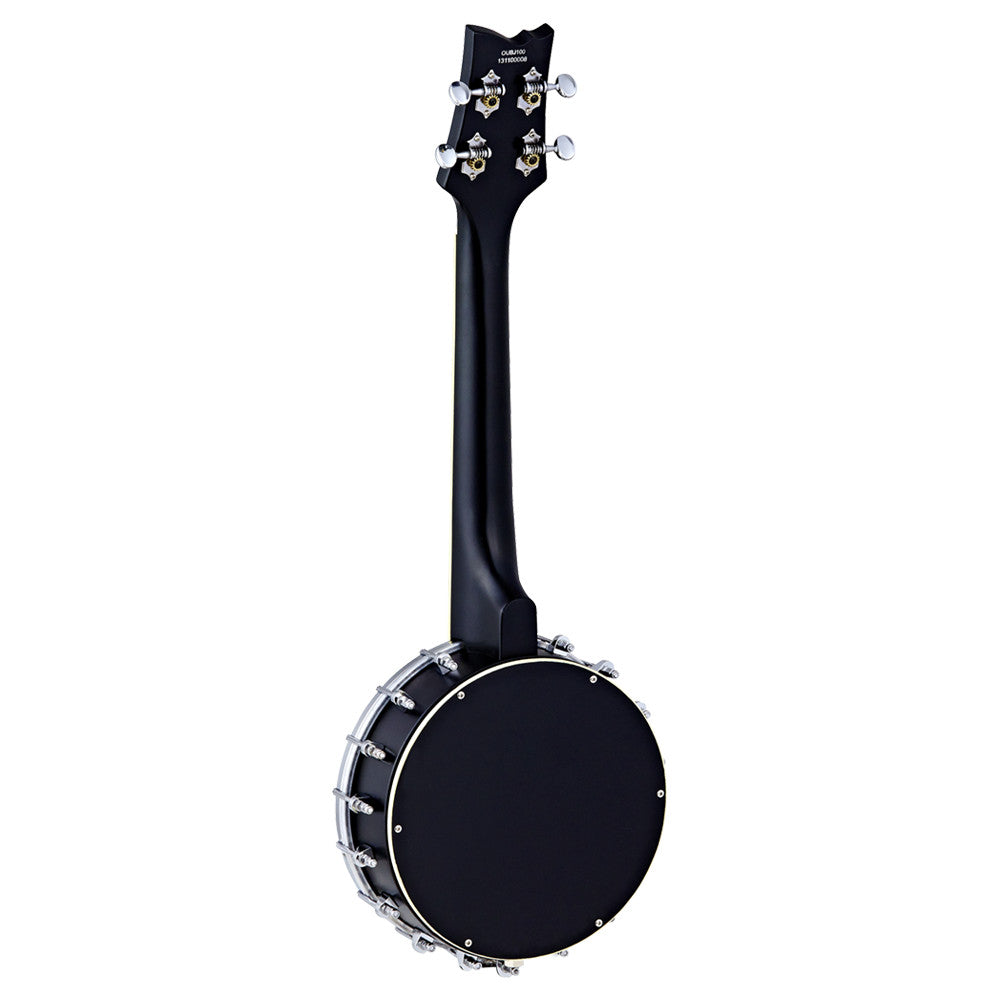 ORTEGA Banjolele Serie Konzert Ukulele 4 String - Maple Black + Bag
