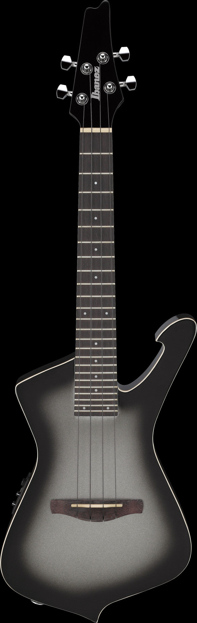 IBANEZ Iceman Tenor Ukulele 4-String - Metallic Gray Sunburst + Gig Bag