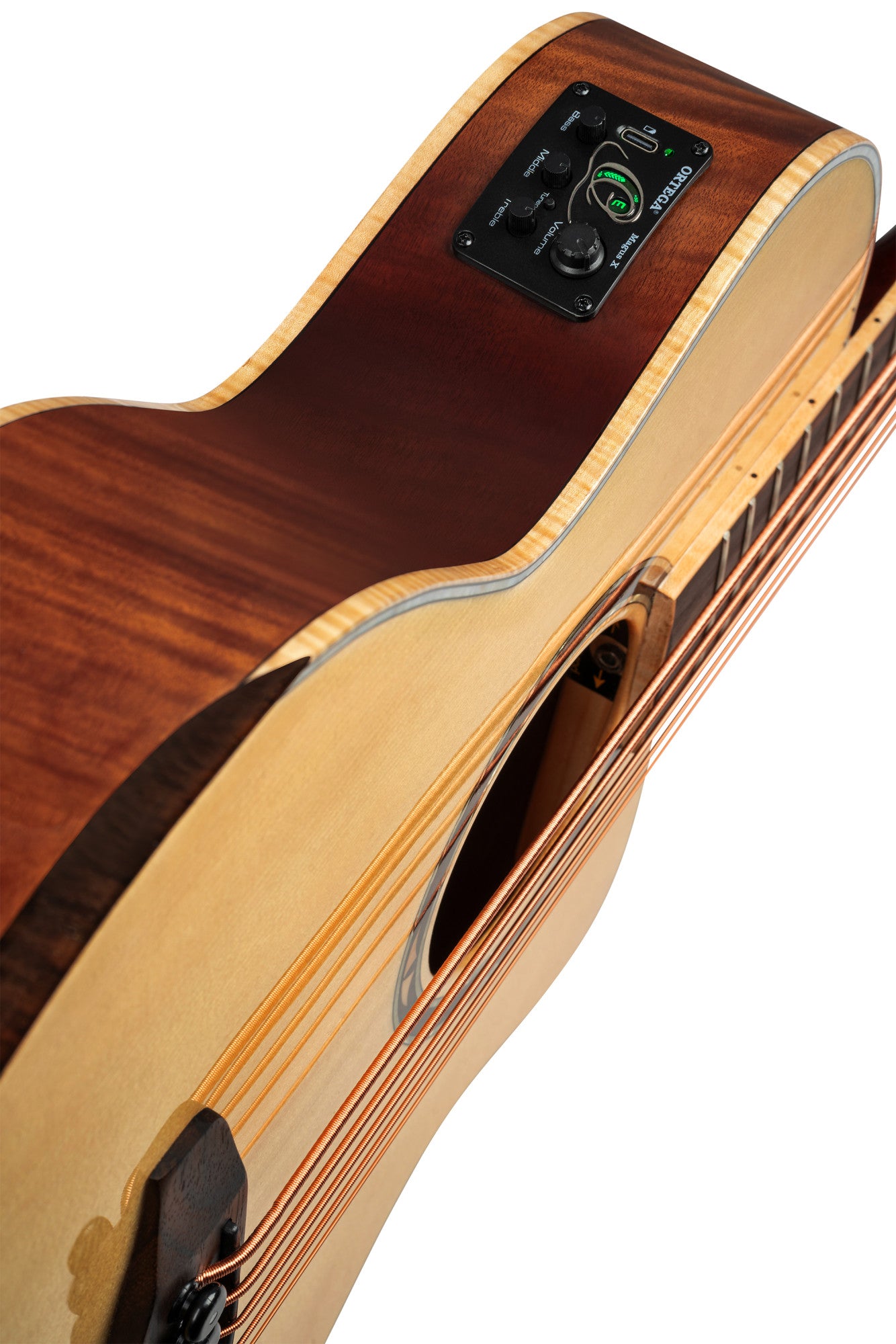 ORTEGA Ken Taylor Signature Series Acoustic Bass 5-String - Natural + Gigbag