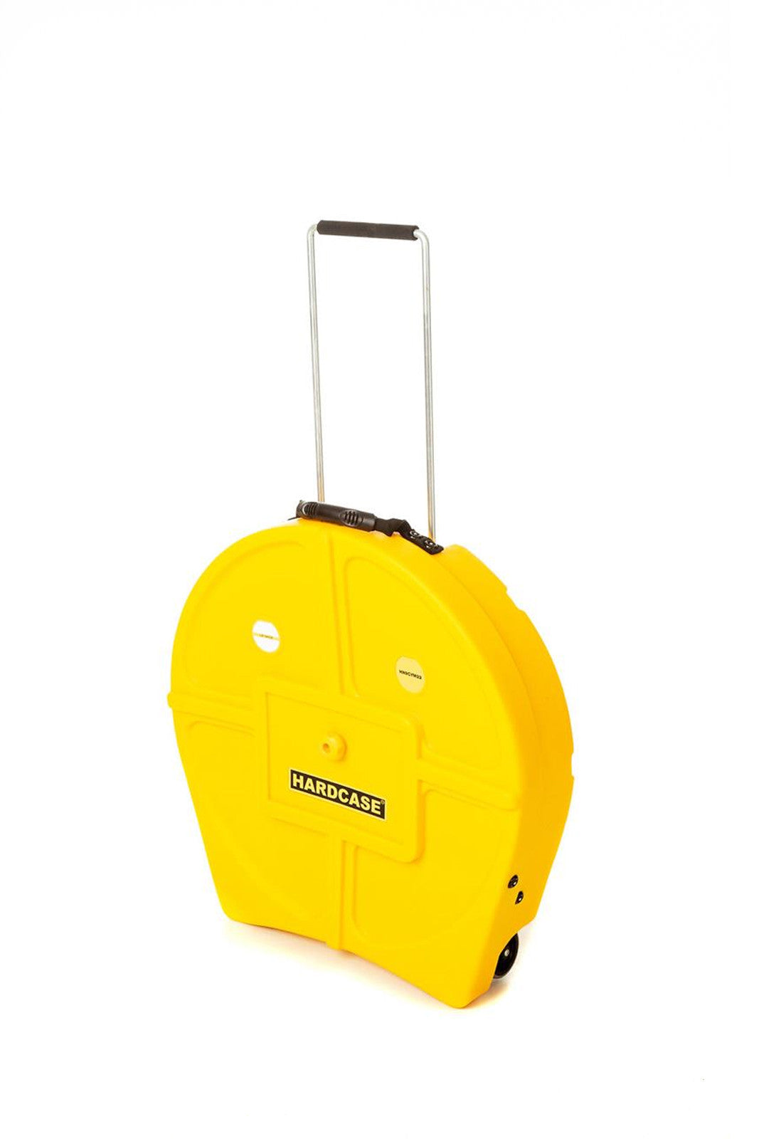 HARDCASE Cymbal Trolley-Case 22" for 9 Cymbals - Yellow