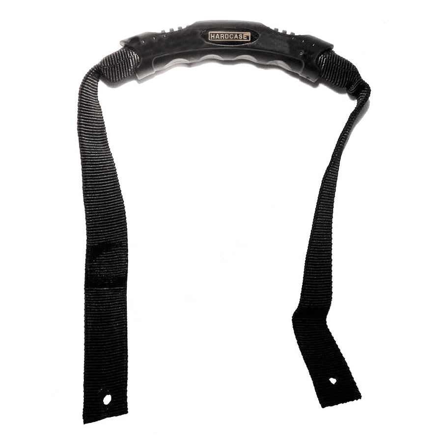 HARDCASE Gurtband-Ziehgriff schwarz, mit Hardcase Logo inkl. Befestigungsmaterial für Drum Cases