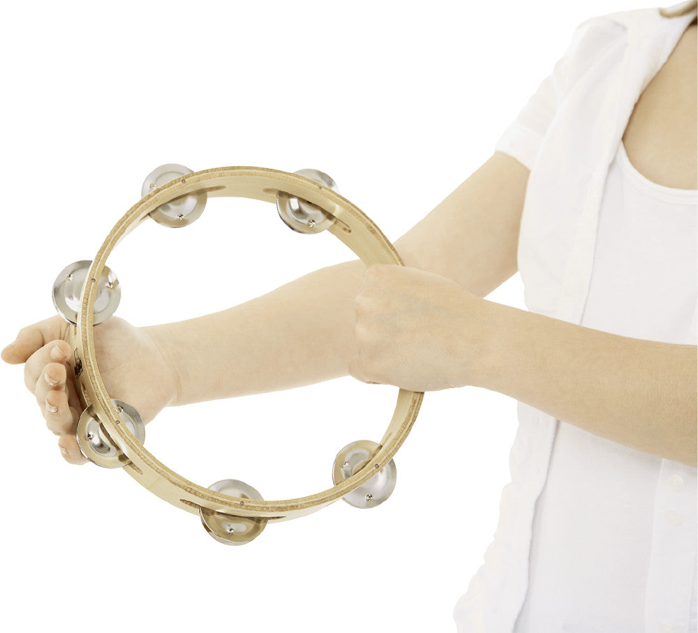 NINO Percussion Wood Tambourine - 8"