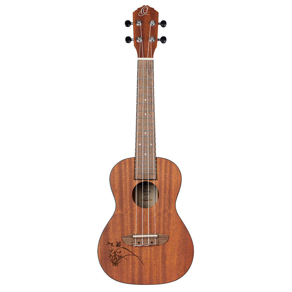 ORTEGA Bonfire Serie Konzert Ukulele 4 String Lefty - Fichte/Sapele Natur
