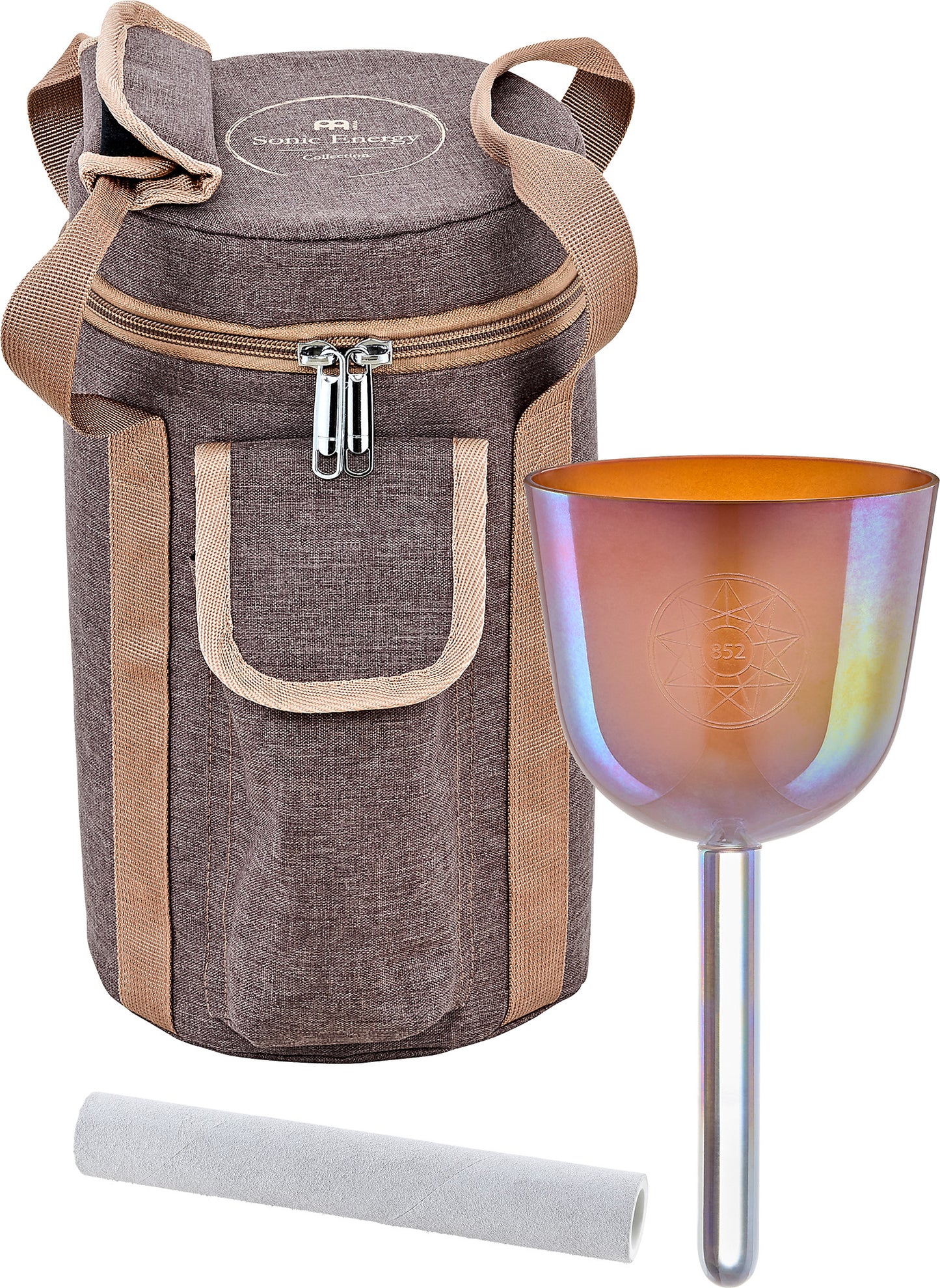 MEINL Sonic Energy 3.75" Essence Solfeggio Crystal Singing Bowl La 852 Hz, Mango Mojito