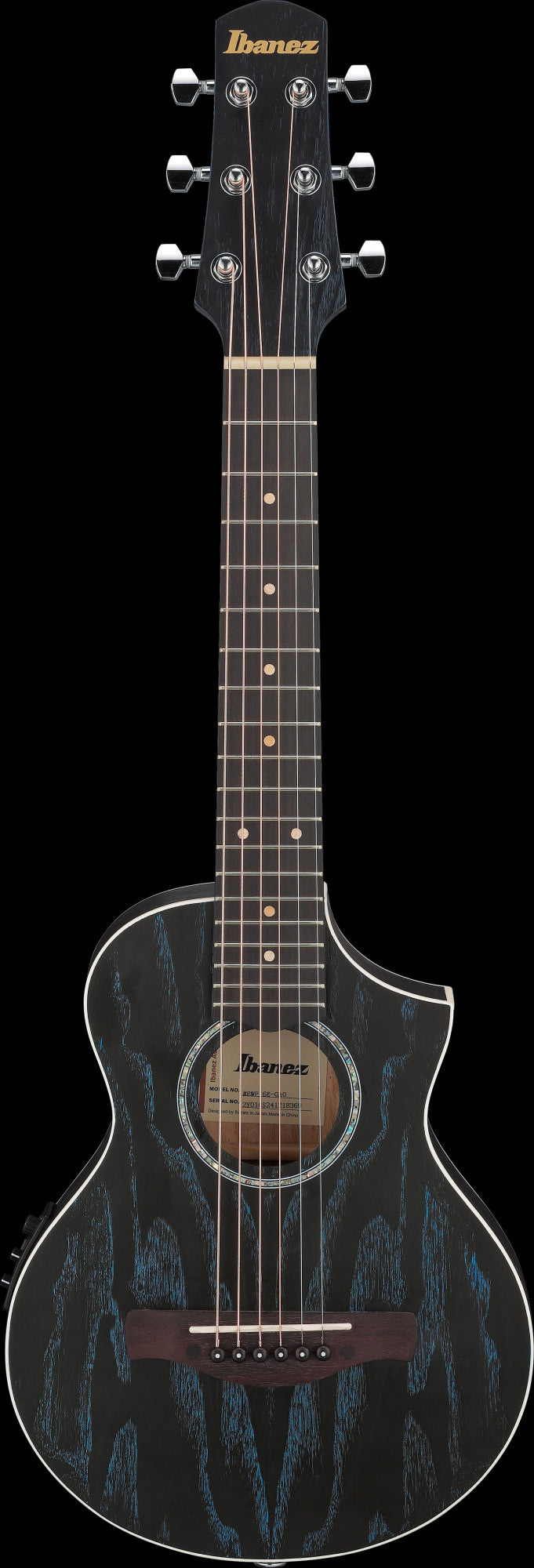 IBANEZ EWP Piccolo Guitar 6-String - Galaxy Aqua Open Pore + Gig Bag