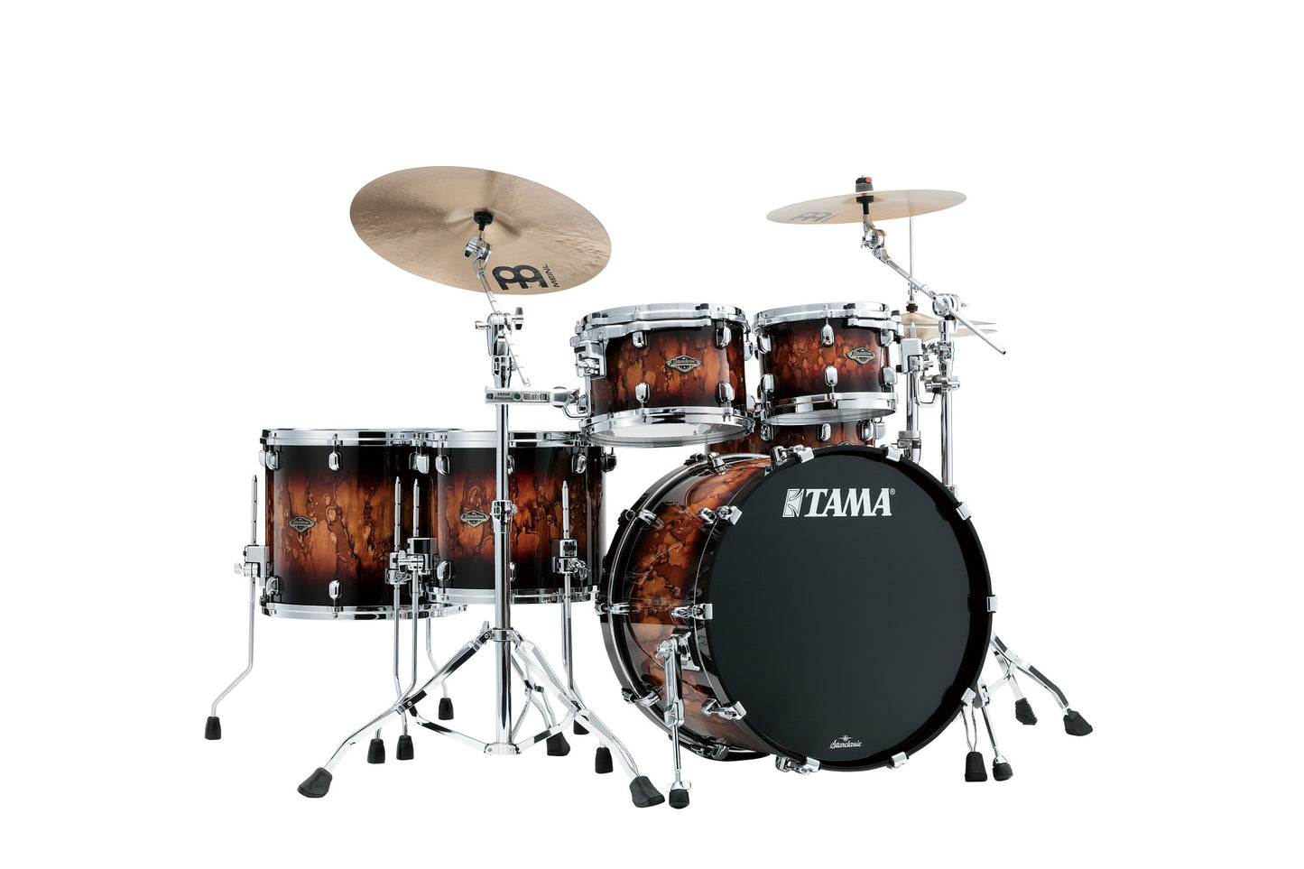TAMA Starclassic Walnut/Birch Lacquer Shell Kit 5 teilig - Molten Brown Burst/Chrom HW