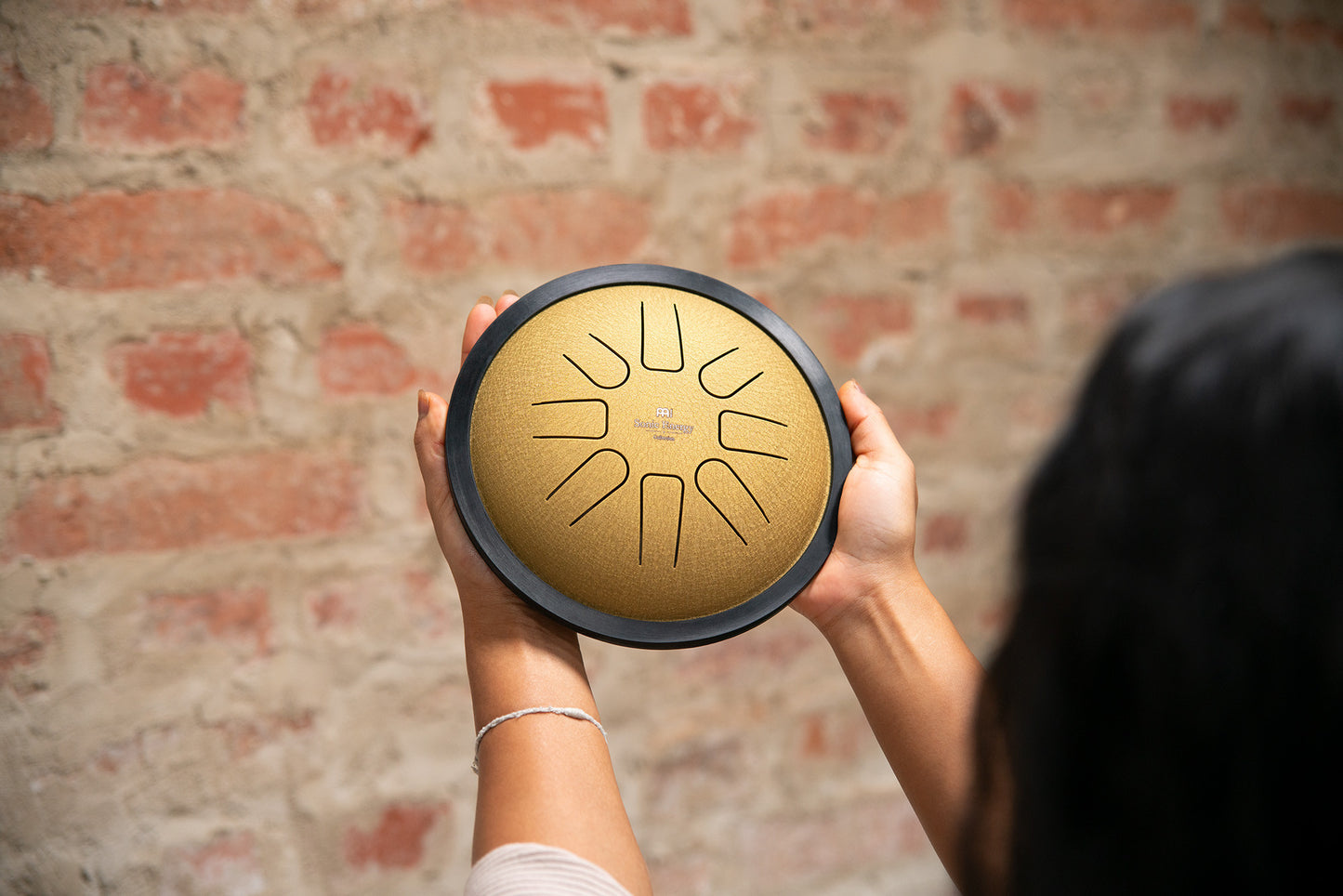 MEINL Sonic Energy Small Steel Tongue Drum 7" - C Moll/8 Töne/440 Hz - Gold