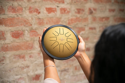 MEINL Sonic Energy Small Steel Tongue Drum 7" - C Moll/8 Töne/440 Hz - Gold