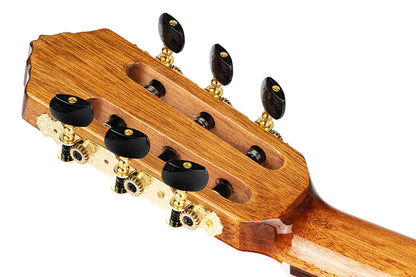 ORTEGA Performer Series 4/4 Thinline Konzertgitarre 6-String Lefty - Natural + Gigbag