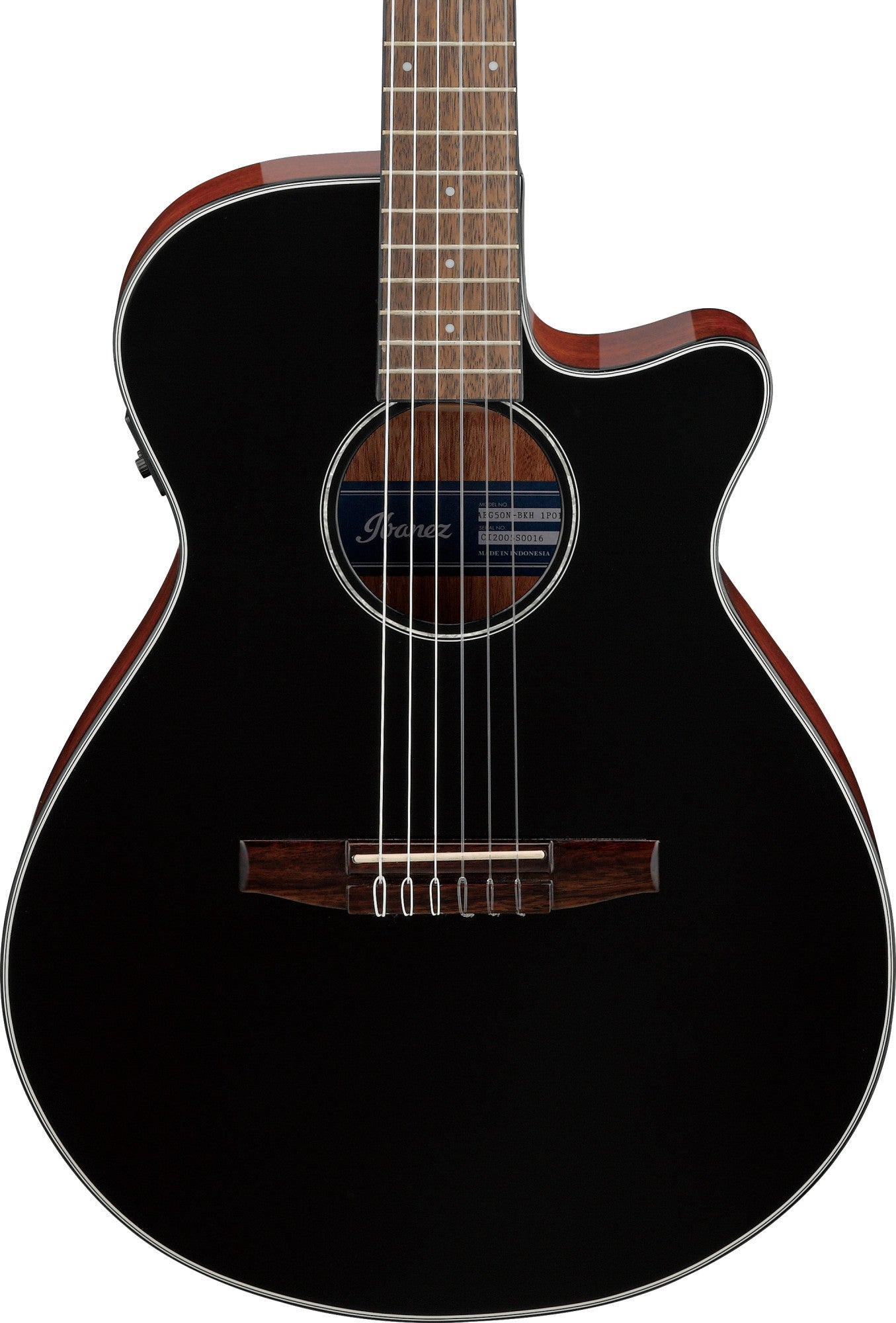 IBANEZ AEG Konzertgitarre 6-String - Black High Gloss