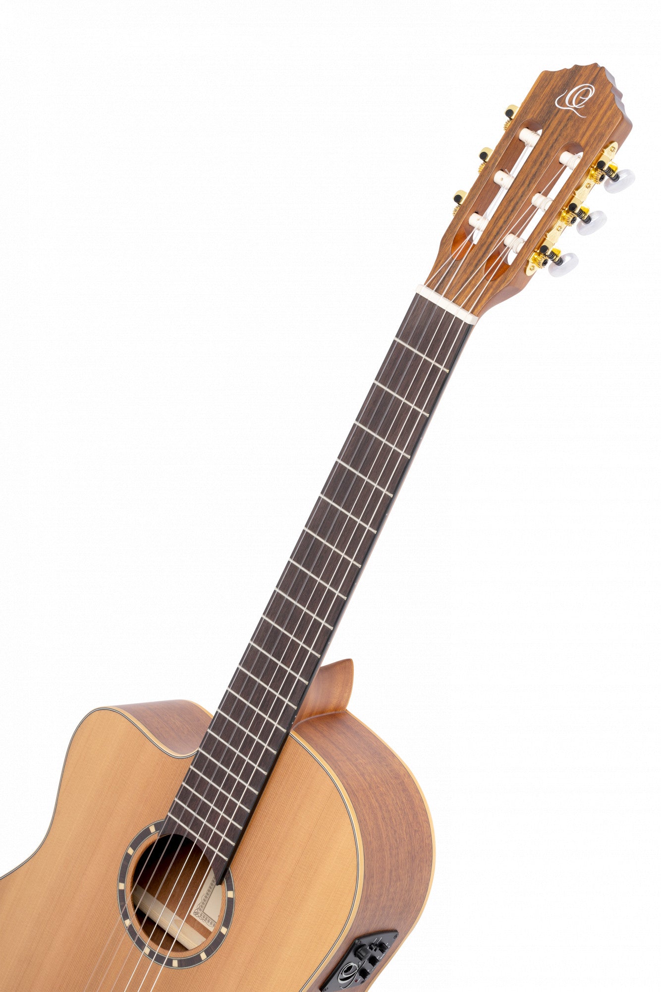 ORTEGA Family Series Pro 4/4 Konzertgitarre 6 String Lefty - Massive Zeder / Mahagoni Natur + Bag