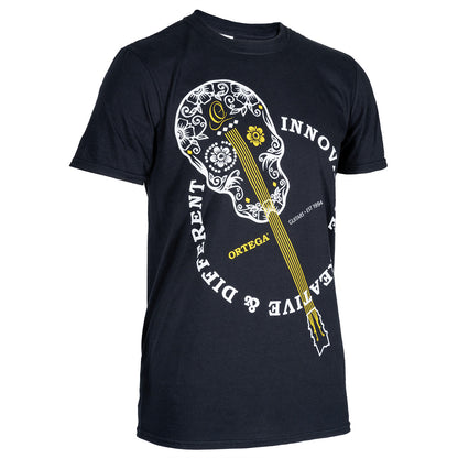 ORTEGA T-Shirt "Skull" - Black Size S