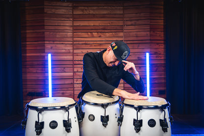 MEINL Percussion Artist Series Roberto Serrano Tumba 12 1/2" /REMO® Fiberskyn Heads - Pearl White
