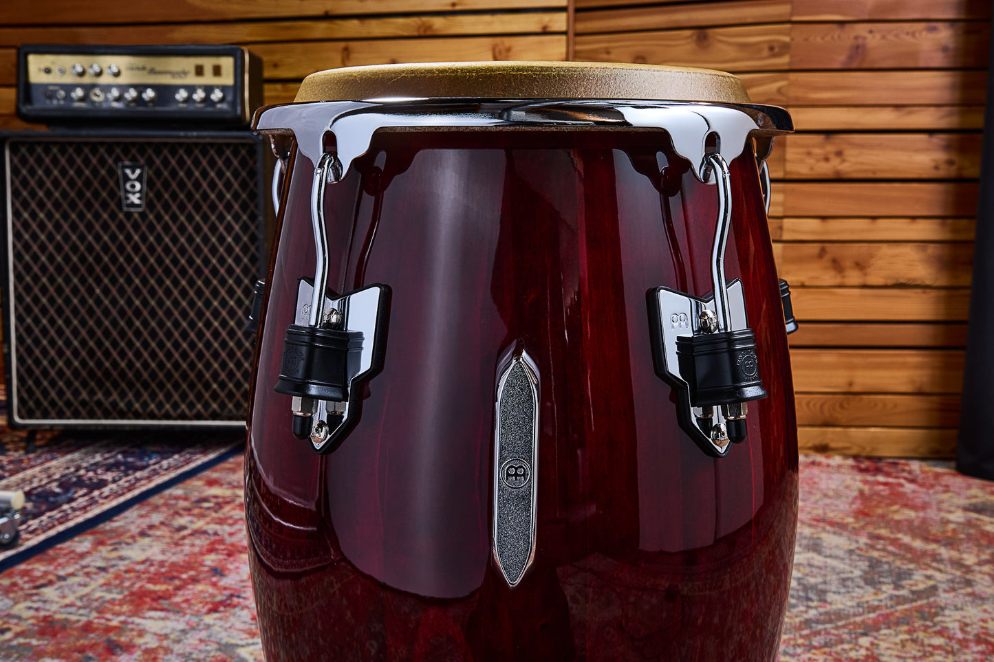 MEINL Percussion Marathon Exclusive Series Conga 11 3/4" - Wine Red/Chrome HW