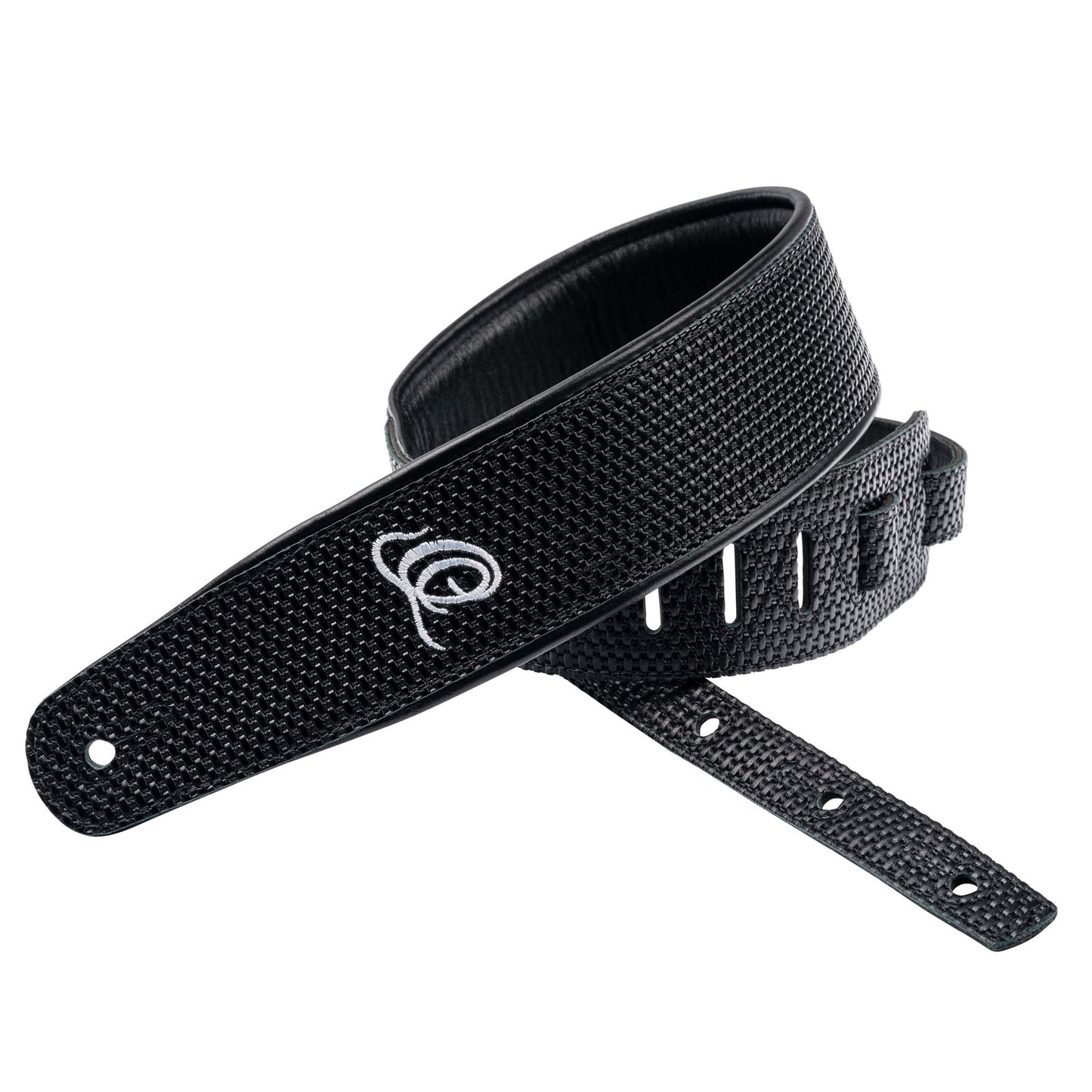 ORTEGA Echtledergitarrengurt - Black Braid