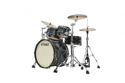 TAMA Starclassic Maple Duracover Wrap Shell Kit 4 pcs - Charcoal Swirl/Black Nickel HW