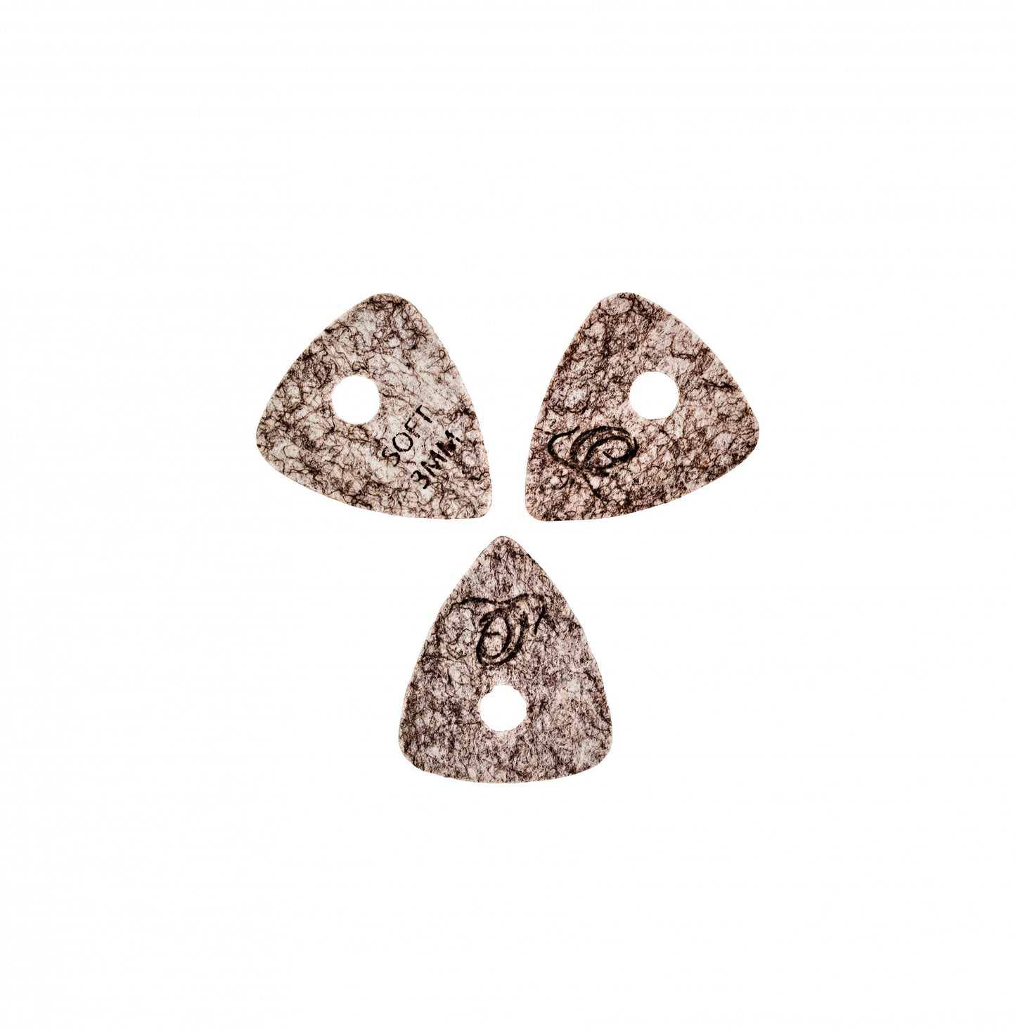 ORTEGA Soft Felt Picks - Light Grey