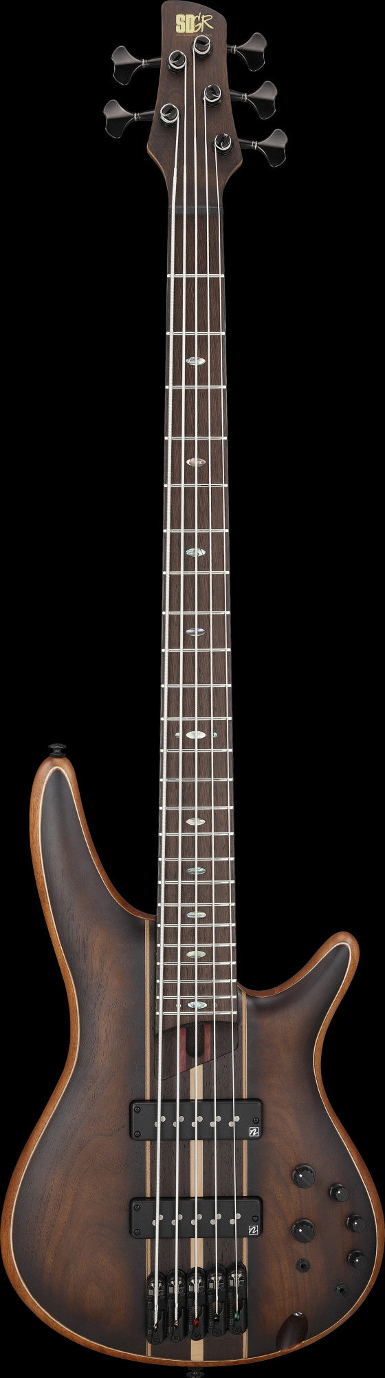 IBANEZ Premium SR E-Bass 5-String - Dual Mocha Burst Flat + Gigbag