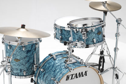 TAMA Starclassic Walnut/Birch Duracover Wrap Shell Kit 3 teilig - Turquoise Pearl/Chrom HW