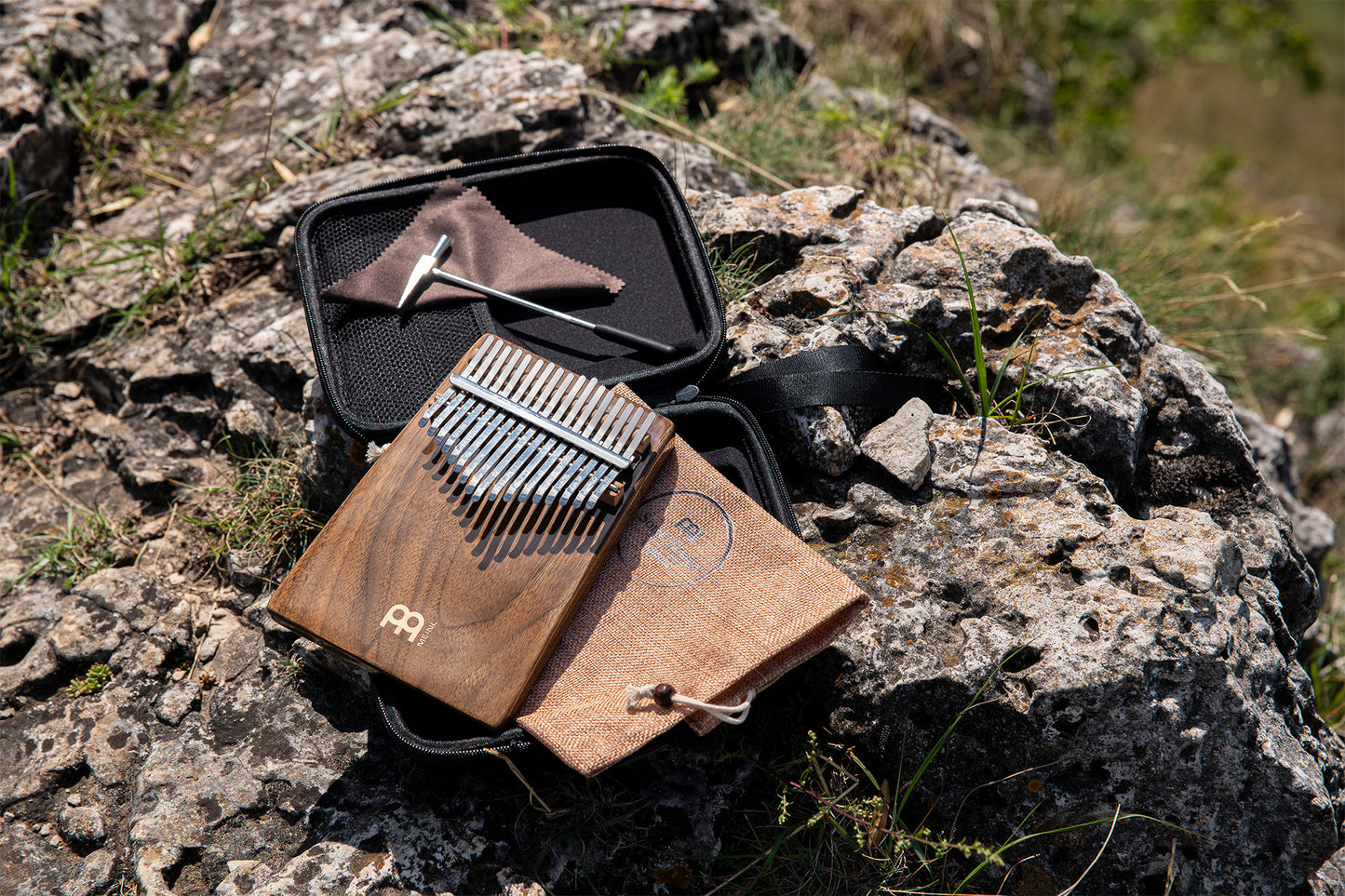 Meinl Sonic Energy Solid Kalimba, 17 Töne, schwarze Walnuss