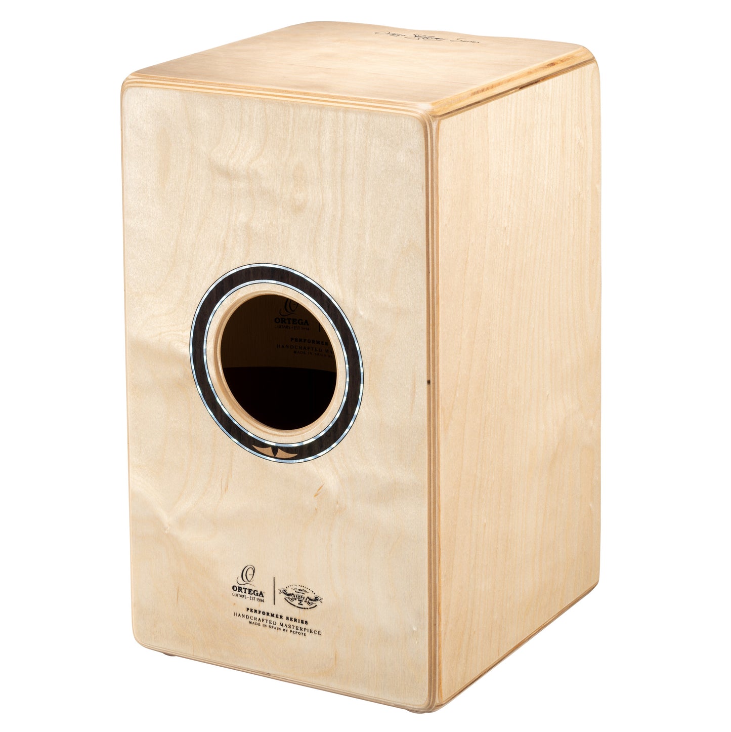 ORTEGA Performer Series Cajon Lefty - Cedar / Baltic Birch Natural