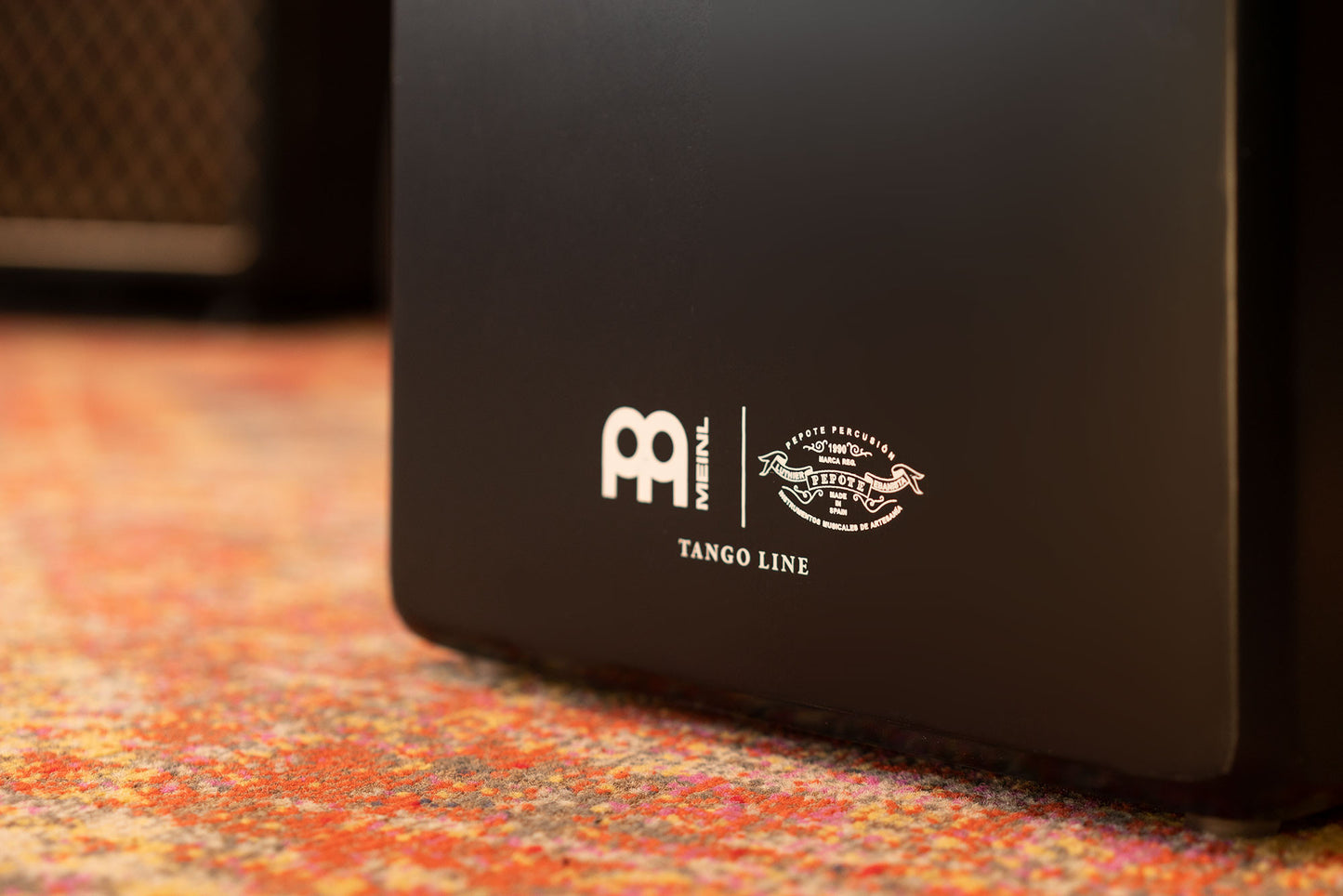 MEINL Percussion Artisan Edition Series String Cajon Tango Line - Satin Black